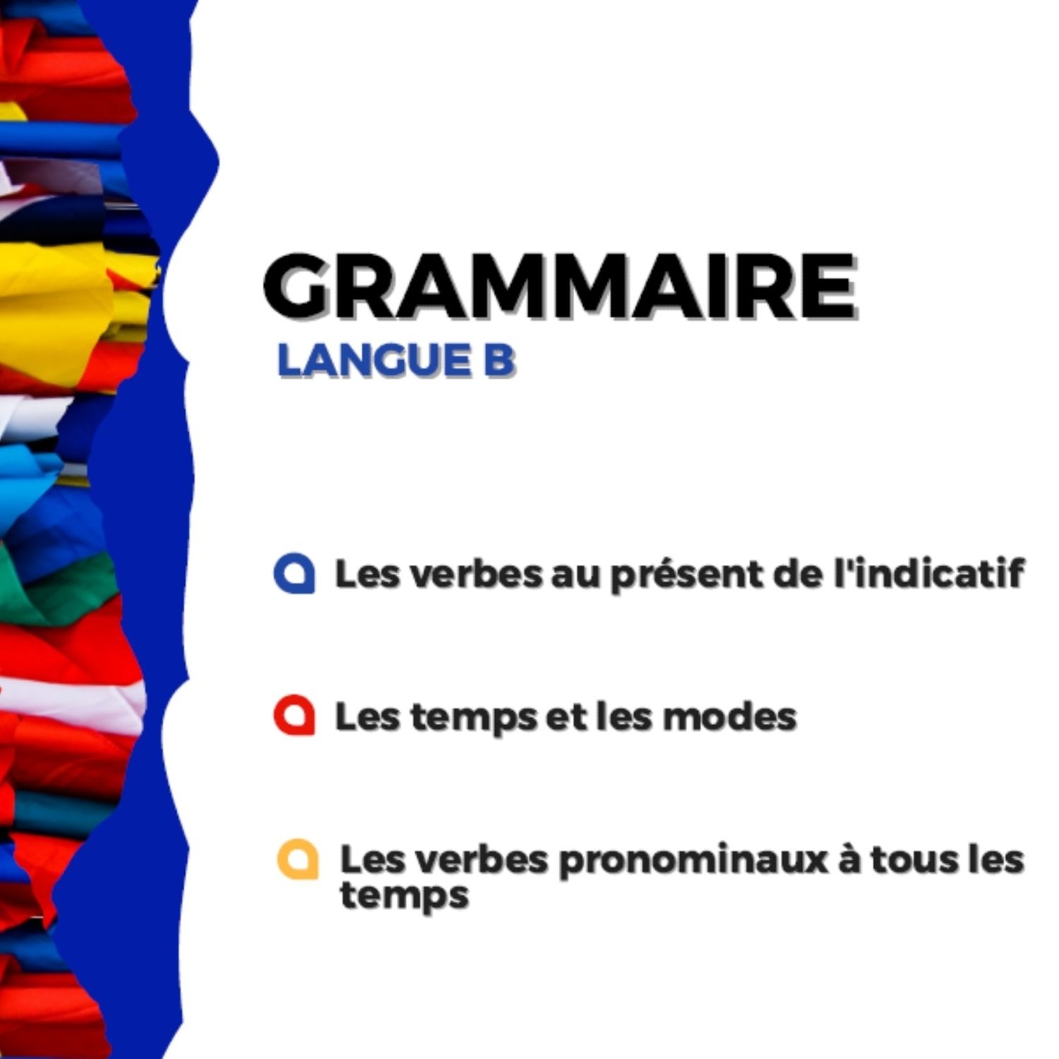 French Beginners & Intermediate Grammar List - At Home Linguistics with ...