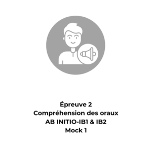 1. French - Ab Initio - Listening Mock Exam 1